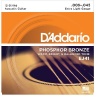 D`ADDARIO EJ-41 Струны для двенадцатиструнной гитары, фосфор/бронза, Extra Light 9-45