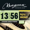 Magma Strings GA150B85 - Струны для акустической гитары 13-56, Серия: Bronze 85-15, Обмотка: круглая