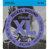 D'ADDARIO EXL115 Струны для электрогитары Blues/Jazz Rock, никель, 11-49