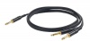 Proel CHLP210LU15 - сценич. кабель, 6.3 джек стерео <-> 6.3 х 2 джек моно, длина - 1,5м