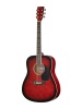 Caraya F630- RDS Акустическая гитара, красный санберст